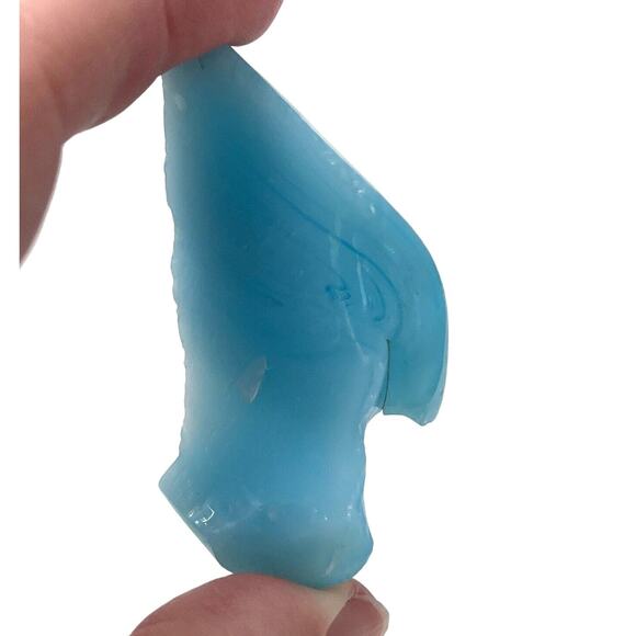 Satin Blue Art Glass Cullet Multitone Opaque #SM23150 - Picture 5 of 6